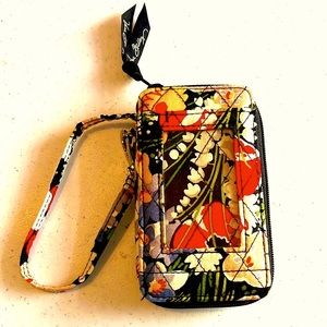 Vera Bradley Wristlet Wallet in Poppy Fields